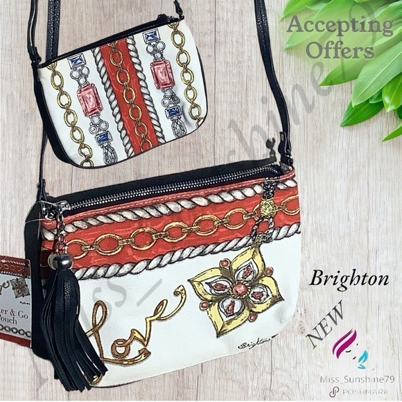 Brighton NEW - Glitter & Go Pouch - D30160 - crossbody fit - Picture 1 of 7
